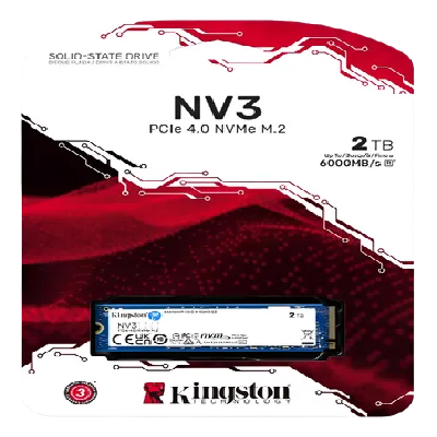 UNIDAD DE ESTADO SOLIDO KINGSTON 2TB NV3 PCIe4.0 NVMe M.2 DISCO SOLIDO SSD