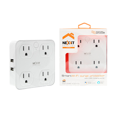 Nexxt Home NHPT610 Smart Surge Protector 4 outlet / 4 USB