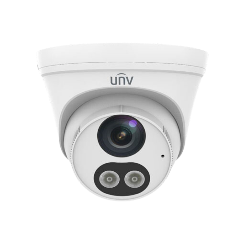 UNIVIEW CAMARA IP DOMO/2MP/2.8MM/H265+/UMD/30M/15MFULL COLOR MIC UNV-IPC3612LB-AF28-DL-ECO